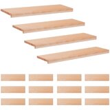 Step treads 16 kom. 90 x 30 x 2 cm Prirodna Čvrsto drvo bukve | shoptok.hr