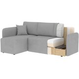 ELTAP Temno zelena žametna raztegljiva/s prostorom za shranjevanje kotna sedežna garnitura (levi kot/z ležalnikom) Hadson – | Shoptok.si