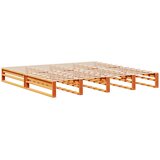 Krevet s regalom za knjige bez madraca 200x200 cm masivno drvo | Eponuda.ba