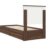 Krevet s od storage Smeđi hrast 75 x 190 cm Konstruirano drvo | shoptok.hr
