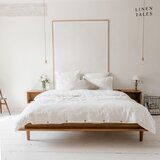 Linen Tales Bela enojna posteljnina iz mešanice lana 140x200 cm – | Shoptok.si