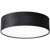 QAZQA Stropna svetilka črna 40 cm z zlato notranjostjo - Drum Cene