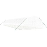 vidaXL Rastlinjak z jeklenim okvirjem bel 132 m 22x6x2,85 m | Shoptok.si