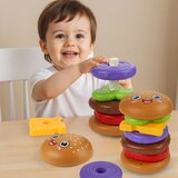 Slagalica s hamburgerima i dijelovima za sastavljanje - edukativna igračka za djecu | Shoptok.si