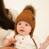 AGBO Boy's winter set: hat and scarf navy blue Wiko with pompom | ePonuda.com