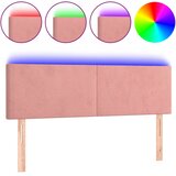  LED uzglavlje ružičasto 144x5x78/88 cm baršunasto | shoptok.hr