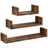  Set od 3 zidne police SHELFY, braon | Eponuda.com