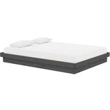 Posteljni okvir siv iz trdnega lesa 135x190 cm 4FT6, (20648402) | Shoptok.si