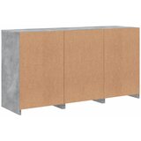  Komoda s LED svjetlima siva boja betona 123x37x67 cm | shoptok.hr