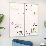  Magnetna bijela ploča sklopiva 80 x 80 x 1 7 cm aluminijska | shoptok.hr