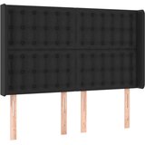  Box spring s madracem LED crni 140 x 190 cm umjetna koža | shoptok.hr