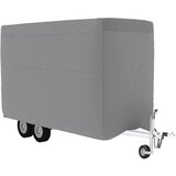 vidaXL Pokrov za prikolico za konje siva 396x178x250cm netkana tkanina | Shoptok.si