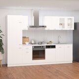 vidaXL 8-dijelni set kuhinjskih ormarića bijeli od iverice Cijene