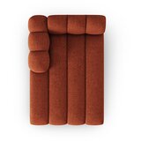 Micadoni Home opečnato oranžen ležalnik (levi kot) lupine | Shoptok.si