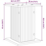  Stalak za biljke Hrast sonoma 30,5 x 30 x 43 cm | shoptok.hr