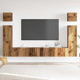  6-dijelni zidni set TV ormarić konstruirano drvo | shoptok.hr