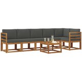  Set vanjskih sofa 7 kom. Prirodna i antracit | shoptok.hr