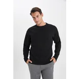 Defacto Relax Fit Crew Neck Premium Sweater