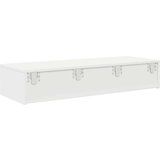 vidaXL Stenska polica s predali bel 100x36x19 cm inženirski les | Shoptok.si