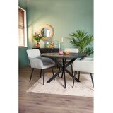 Light & Living Črna okrogla jedilna miza z mizno ploščo iz akacije ø 120 cm Yellov – | Shoptok.si