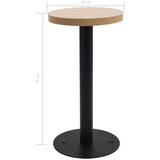 vidaXL Bistro miza svetlo rjava 40 cm mediapan | Shoptok.si