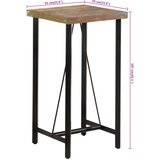  Barski stol 55 x 55 x 107 cm masivno obnovljeno drvo i željezo | Eponuda.ba