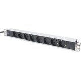 Digitus razdelilec DN-95401, 8x 250V, 2m, črna/siva | Shoptok.si