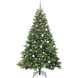 vidaXL Umestno božično drevo med 300 LED Zelena 210 cm PE in PVC | Shoptok.si