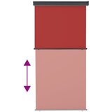 Balkonska bočna tenda 125 x 250 cm crvena | shoptok.hr