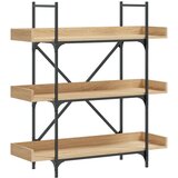  Regal za knjige s 3 razine boja hrasta 100x33x108 5 cm drveni | shoptok.hr