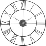 Ambia Home STENSKA URA črna 60 cm | Shoptok.si