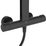 Ideal Standard Mat črna kovinska tuš garnitura 111 cm ALU+ – | Shoptok.si