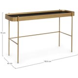 BIZZOTTO Pomoćni stol sa staklenom pločom stola u zlatnoj boji 43x120,5 cm Rashida – | shoptok.hr
