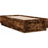  Okvir za krevet s LED svjetlima boja hrasta 100 x 200 cm drveni | shoptok.hr
