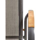 Ambia Garden STOL tikovina aluminij antracit, črna | Shoptok.si