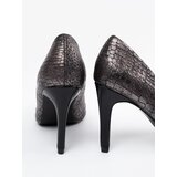 GOODIN Black pumps with a snake pattern | Shoptok.si