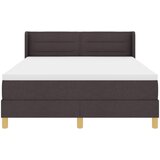  Krevet s opruga kutije Tamno smeđa 200 x 140 cm tkanina | shoptok.hr
