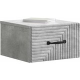  Noćni ormarić za montažu na zid Betonska siva 34,5 x 33 x 20 cm | shoptok.hr