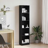  Biblioteka crni hrast 40x24x176 cm Inženirsko drvo | shoptok.hr