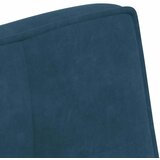  Klupa plava 110x74x84 cm baršunasta | Eponuda.ba