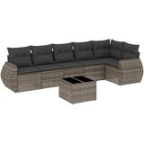  7-dijelni set vrtnih sofa sivi od poliratana | shoptok.hr