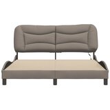  Okvir kreveta s LED-om bez madraca Hvar Taupe 160x200 cm tkanina | shoptok.hr
