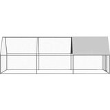 vidaXL Zunanji kokošnjak 2x6x2 m pocinkano jeklo | Shoptok.si