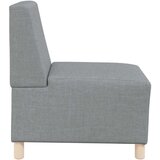 vidaXL Modularna sofa bez naslona za ruke svijetlo siva 55 cm tkanina | shoptok.hr