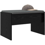  Klupa za hodnik s jastukom Crni hrast 60 x 38 x 46 cm | shoptok.hr