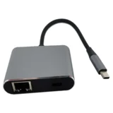 adapter konvertor tip c na 2xUSB 3.0+TIP C+RJ45
