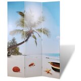 vidaXL Sklopiva sobna pregrada s uzorkom plaže 120 x 170 cm Cijene