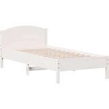 vidaXL Okvir kreveta bez madraca bijeli 90 x 200 cm masivna borovina | shoptok.hr