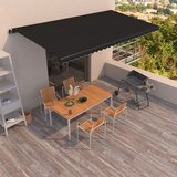 vidaXL Ročno zložljiva tenda 600x350 cm antracitna Cene
