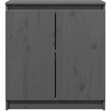 vidaXL Bočni ormarić sivi 60 x 36 x 65 cm od masivne borovine | shoptok.hr